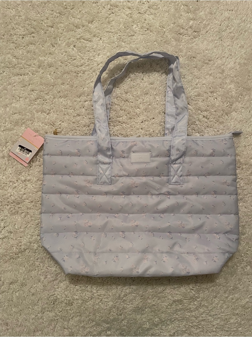 LoveShackFancy x Target Yoobi Everblooming Rosettes Ditsy Quilted Tote Bag NWT